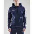 Craft Hoodie Fullzip Pro Control navy blue/white Men